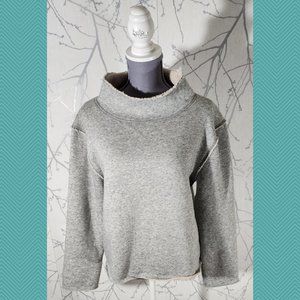 Dylan Los Angeles Sherpa Fleece Lined Mockneck Sweatshirt